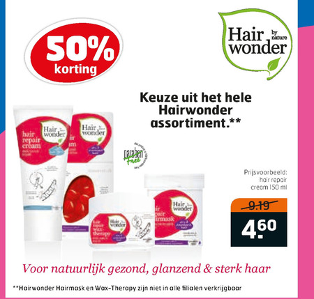 Hairwonder   hairspray, haarverzorging folder aanbieding bij  Trekpleister - details