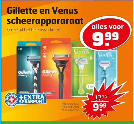 Gillette   heren handscheerapparaat, dames handscheerapparaat folder aanbieding bij  Trekpleister - details