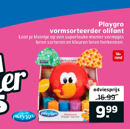 Playgro   vormenstoof folder aanbieding bij  Trekpleister - details