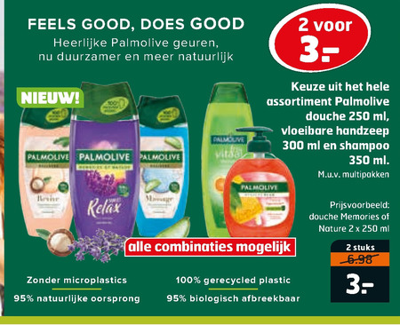 Palmolive   shampoo, handzeep folder aanbieding bij  Trekpleister - details