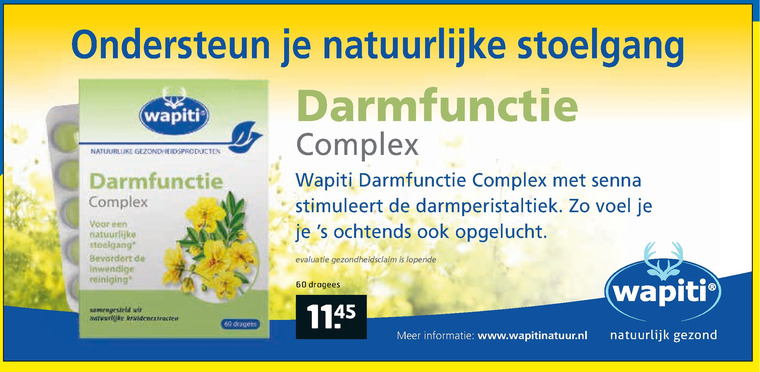 Wapiti   voedingssupplement folder aanbieding bij  Trekpleister - details