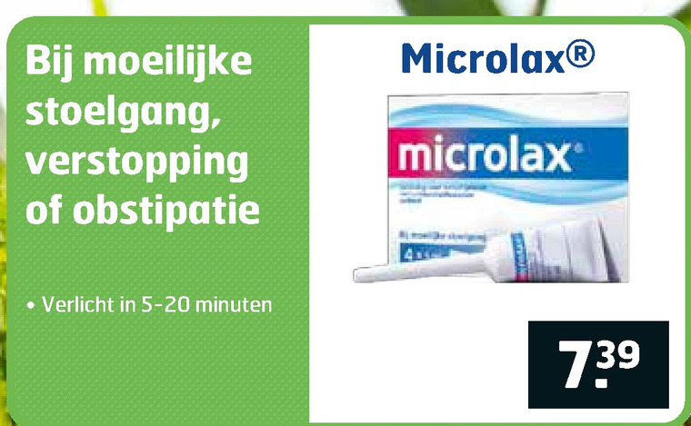 microlax   huisapotheek folder aanbieding bij  Trekpleister - details