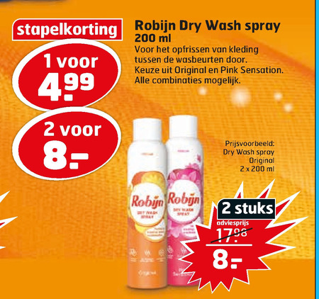 Robijn   wasmiddel folder aanbieding bij  Trekpleister - details