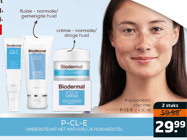 Biodermal   dagcreme folder aanbieding bij  Trekpleister - details