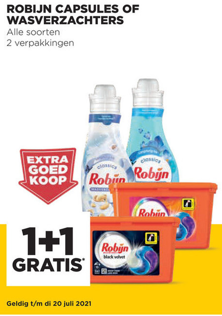 Robijn   wasmiddel, wasverzachter folder aanbieding bij  Jumbo - details