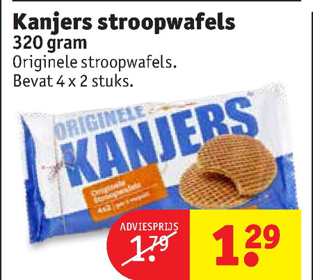 Kanjers   stroopwafels folder aanbieding bij  Kruidvat - details