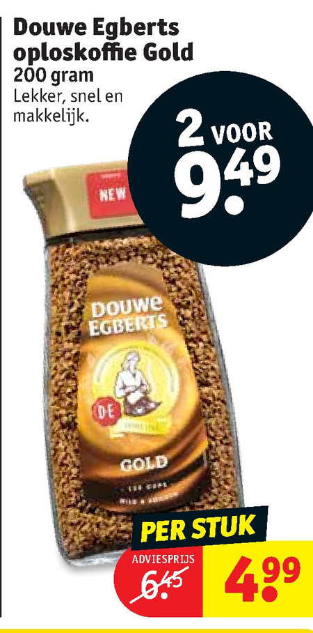 Douwe Egberts   oploskoffie folder aanbieding bij  Kruidvat - details