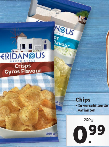 Eridanous   chips folder aanbieding bij  Lidl - details