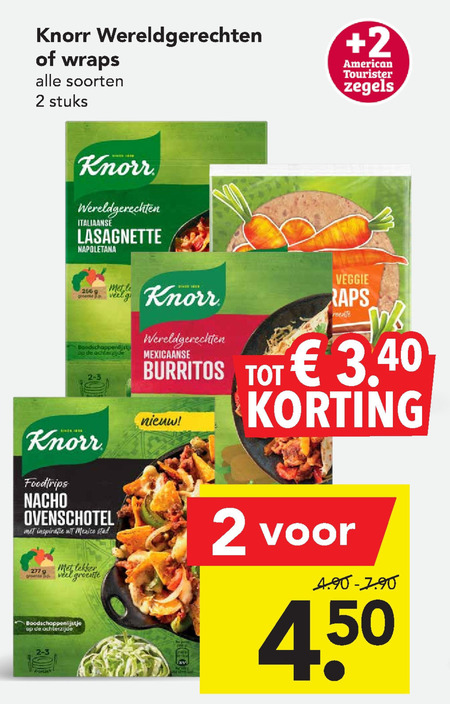 Knorr   maaltijdmix folder aanbieding bij  Deen - details