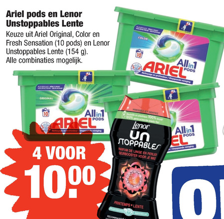 Lenor   wasmiddel, wasverzachter folder aanbieding bij  Aldi - details