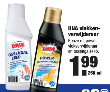 Una   vlekkenverwijderaar, ossengalzeep folder aanbieding bij  Aldi - details