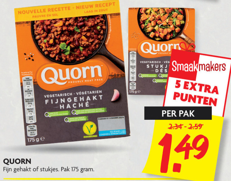 Quorn   vegetarisch folder aanbieding bij  Dekamarkt - details