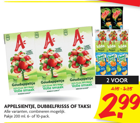 Appelsientje   fruitdrank folder aanbieding bij  Dekamarkt - details