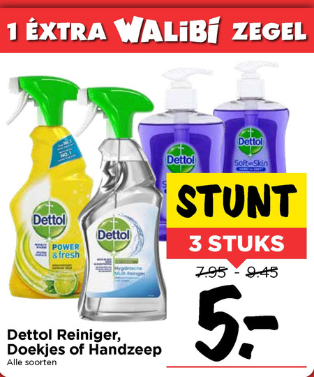 Dettol   handzeep, allesreiniger folder aanbieding bij  Vomar - details