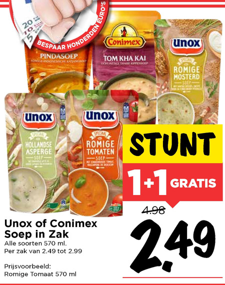 Unox   soep folder aanbieding bij  Vomar - details