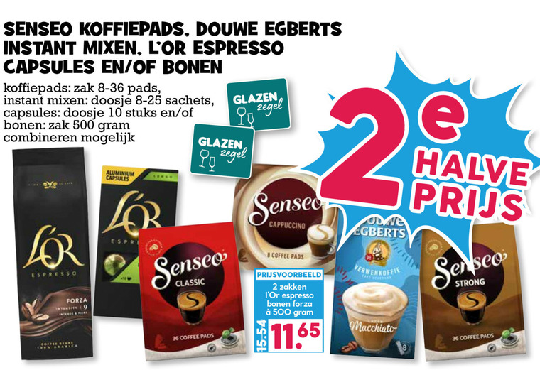 Douwe Egberts Senseo   koffiepad, koffiebonen folder aanbieding bij  Boons Markt - details