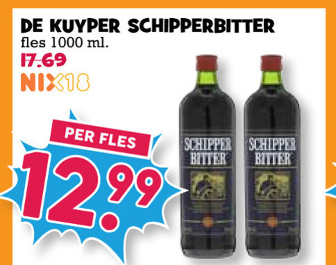 Schipperbitter   kruidenbitter folder aanbieding bij  Boons Markt - details