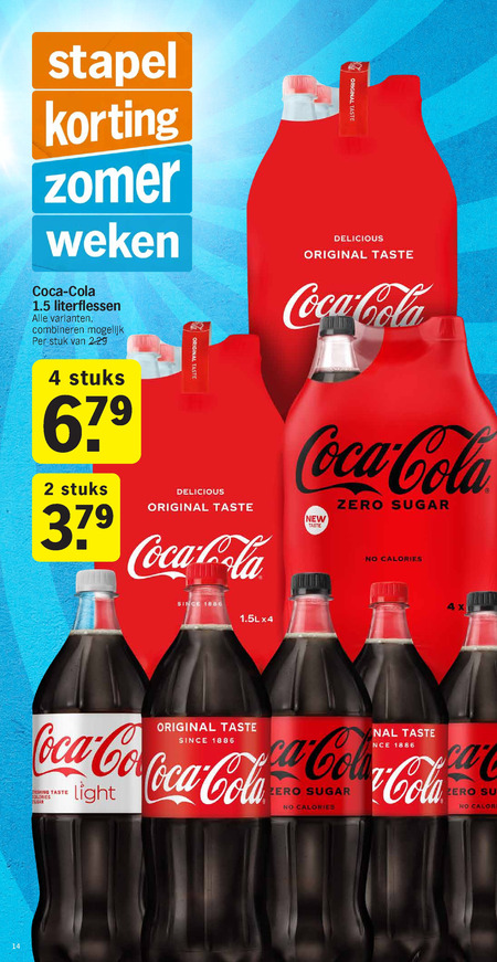 Coca-Cola   cola folder aanbieding bij  Albert Heijn - details