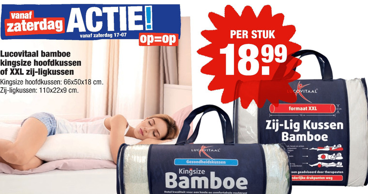 Lucovitaal   hoofdkussen folder aanbieding bij  Aldi - details