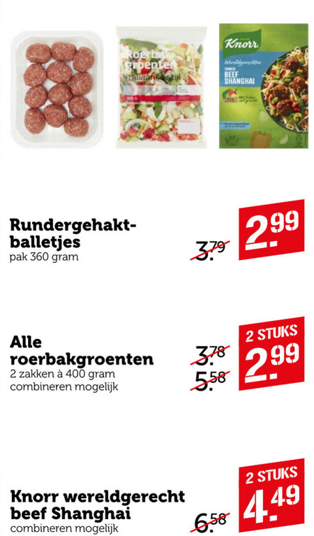 Knorr   maaltijdmix, gehaktballetjes folder aanbieding bij  Coop - details