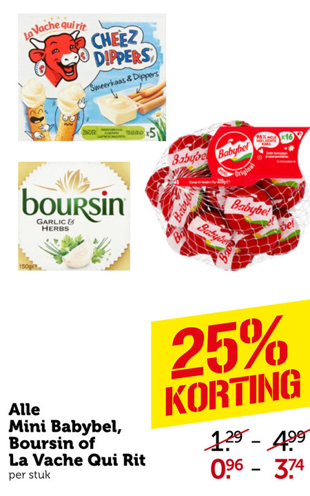 Babybel   smeerkaas, kaassnacks folder aanbieding bij  Coop - details