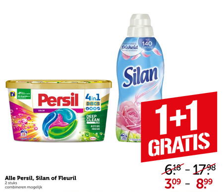 Persil   wasmiddel, wasverzachter folder aanbieding bij  Coop - details