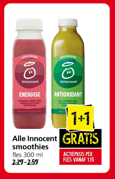 Innocent   fruitsmoothie folder aanbieding bij  Jan Linders - details