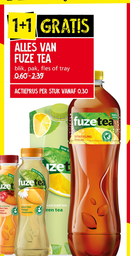 Fuze Tea   ice tea folder aanbieding bij  Jan Linders - details