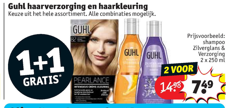 Guhl   shampoo, haarverzorging folder aanbieding bij  Kruidvat - details