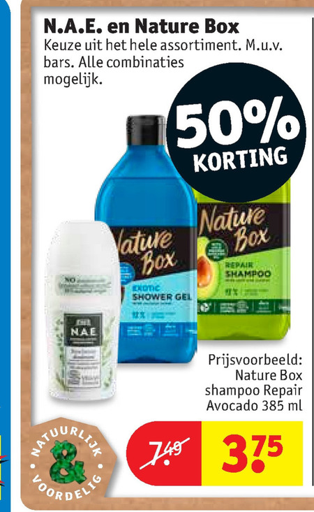 N.A.E.   douchegel, conditioner folder aanbieding bij  Kruidvat - details