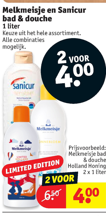 Sanicur   douchegel folder aanbieding bij  Kruidvat - details