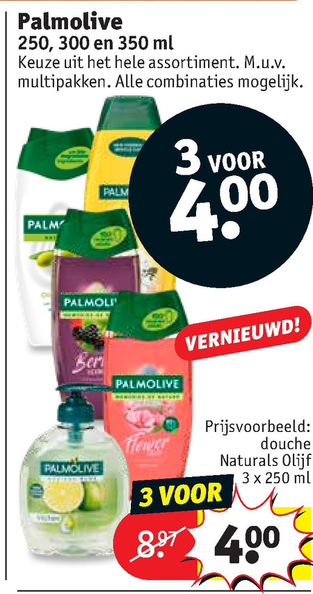 Palmolive   douchegel, handzeep folder aanbieding bij  Kruidvat - details