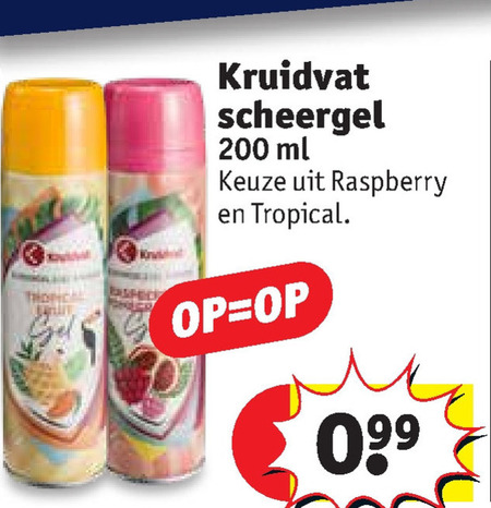 Kruidvat Huismerk   scheergel folder aanbieding bij  Kruidvat - details