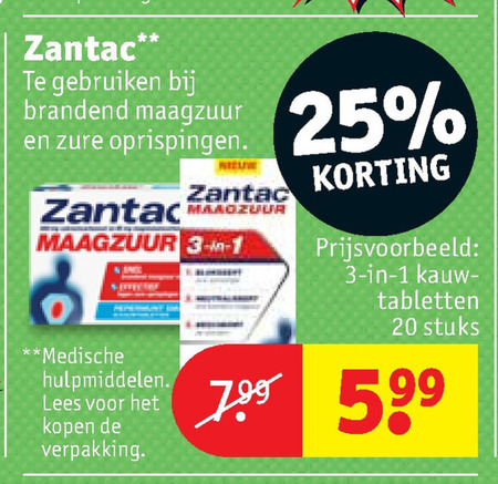 Zantac   maagzuurremmer folder aanbieding bij  Kruidvat - details