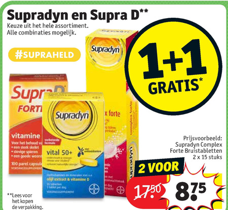 SupraD   multivitaminen folder aanbieding bij  Kruidvat - details