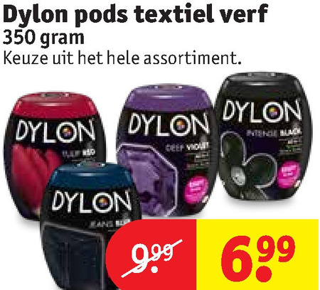 Dylon textielverf folder bij Kruidvat - details