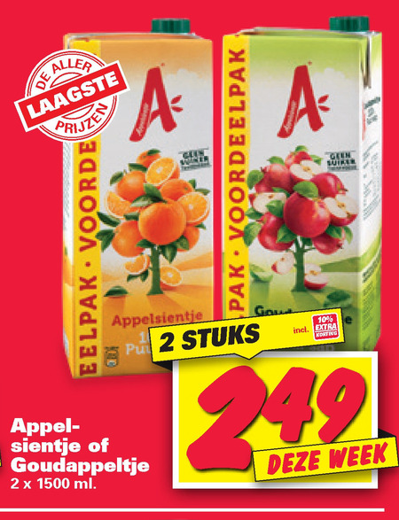 Appelsientje   fruitdrank folder aanbieding bij  Nettorama - details