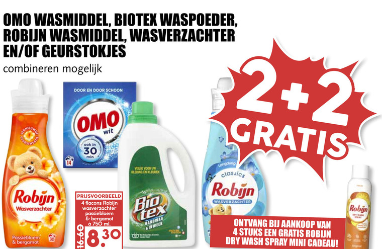 Omo   wasmiddel, wasverzachter folder aanbieding bij  MCD Supermarkt Basis - details