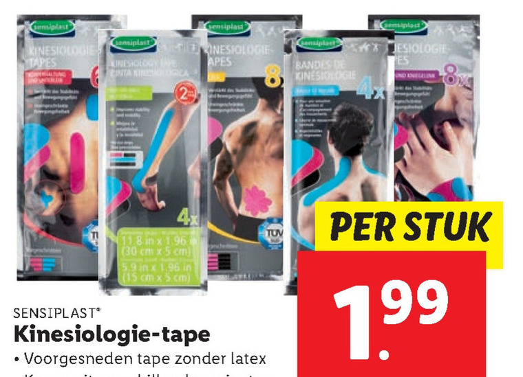 Sensiplast   sporttape folder aanbieding bij  Lidl - details