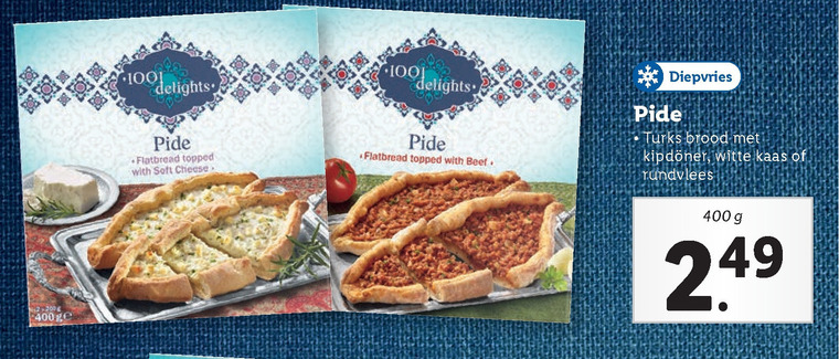 1001 delights   diepvriespizza folder aanbieding bij  Lidl - details