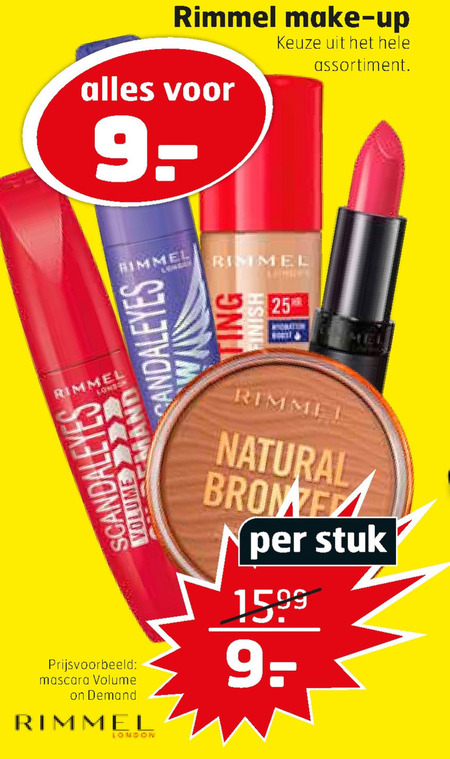 Rimmel   oogschaduw, lipgloss folder aanbieding bij  Trekpleister - details