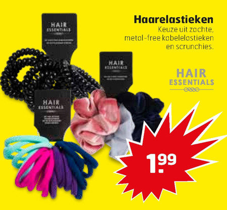 Hair Essentials   haarelastiek folder aanbieding bij  Trekpleister - details