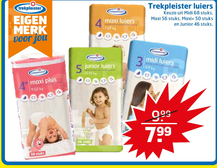 Trekpleister Huismerk   luiers folder aanbieding bij  Trekpleister - details