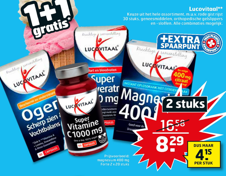 Lucovitaal   voedingssupplement folder aanbieding bij  Trekpleister - details