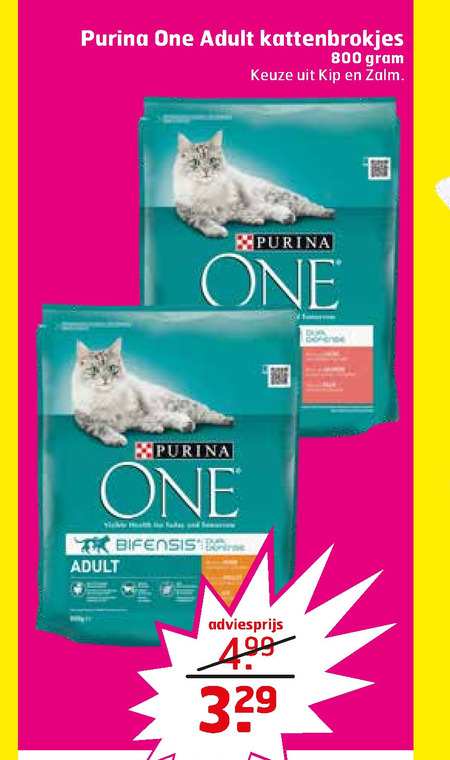 One   kattenvoer folder aanbieding bij  Trekpleister - details