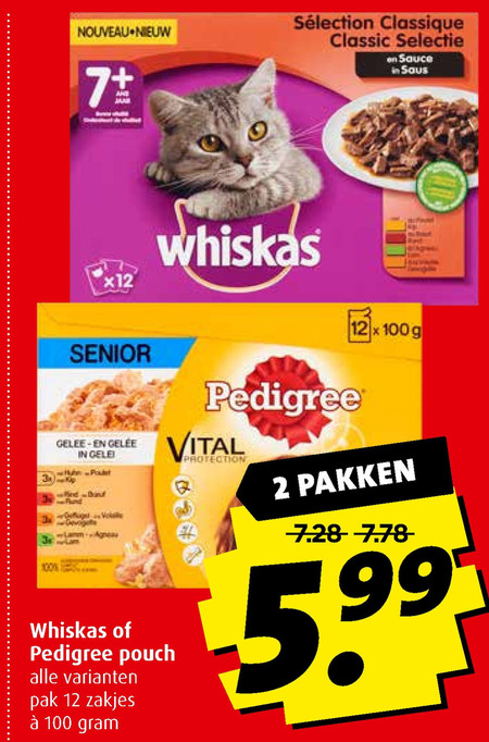 Whiskas   hondenvoer, kattenvoer folder aanbieding bij  Boni - details