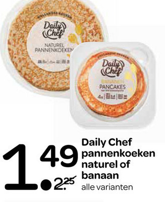 Daily Chef   pannenkoek folder aanbieding bij  Spar - details