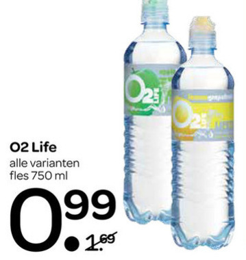 O2 Life   fruitdrank folder aanbieding bij  Spar - details