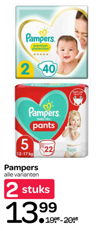 Pampers   luiers, luierbroekjes folder aanbieding bij  Spar - details