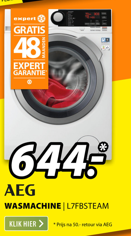 AEG   wasmachine folder aanbieding bij  Expert - details